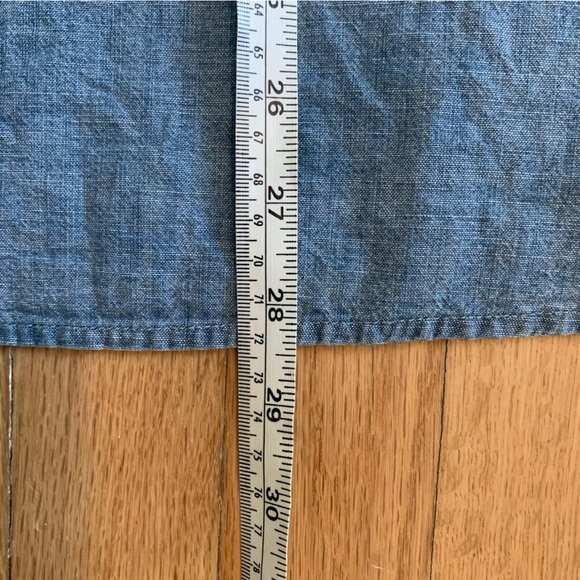 Womens Old Navy Embroidered Chambray Tassel Tunic Floral Balloon Sleeve Sz Large - Picture 10 of 10